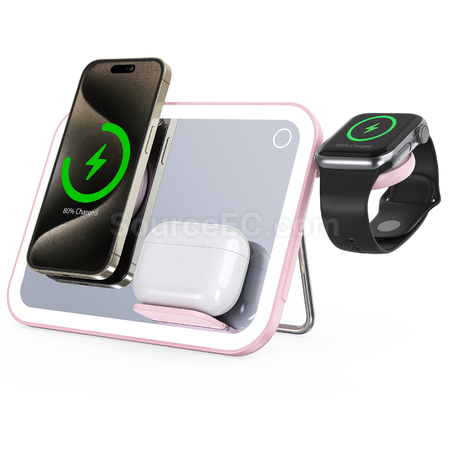 Customization Three In One Wireless Charger Promotional Products