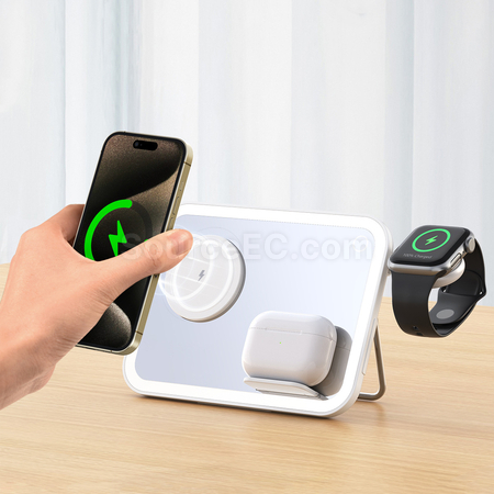 Customization Three In One Wireless Charger Promotional Products