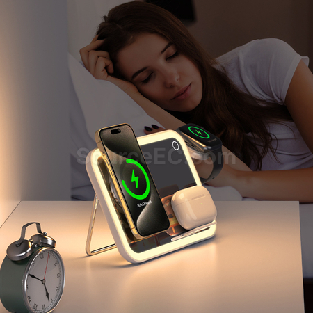 Customization Three In One Wireless Charger Promotional Products