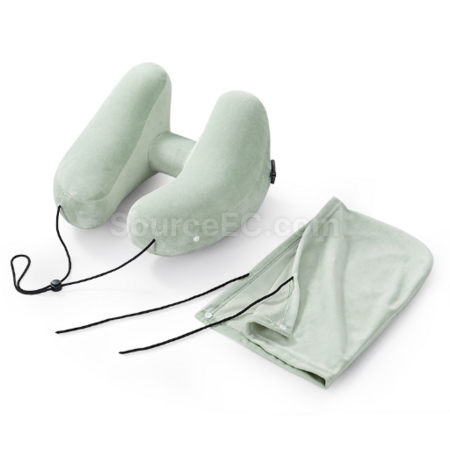 Customization U-shaped inflatable H-hooded neck pillow Promotional Products