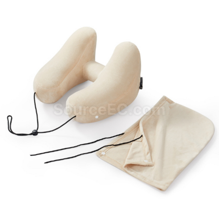 Customization U-shaped inflatable H-hooded neck pillow Promotional Products