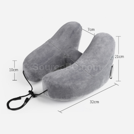 Customization U-shaped inflatable H-hooded neck pillow Promotional Products