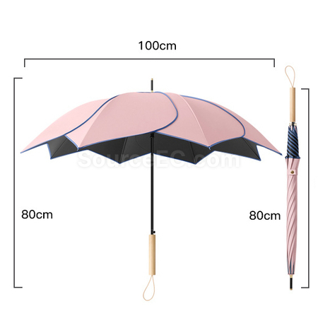 Customization Creative Flower Straight Umbrella Promotional Products
