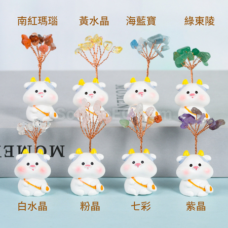 Customization Crystal Tree with Chinese Zodiac Base Promotional Products