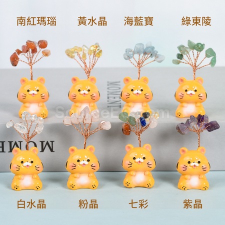 Customization Crystal Tree with Chinese Zodiac Base Promotional Products