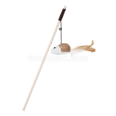 Customization Customized Solid Wood Cat Teaser Promotional Products