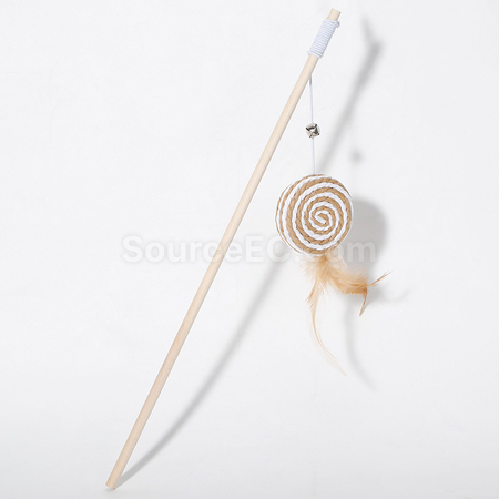 Customization Customized Solid Wood Cat Teaser Promotional Products