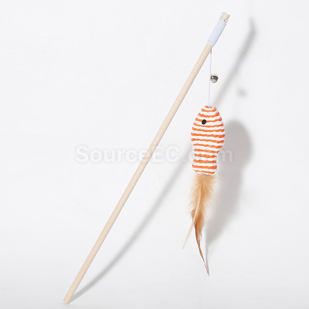 Customization Customized Solid Wood Cat Teaser Promotional Products