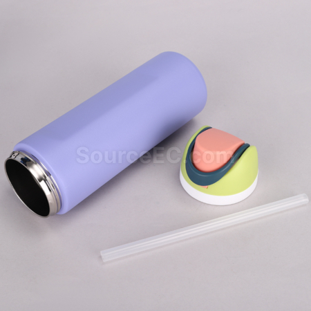 Customization 304 Stainless Steel Bounce Double Drink Large Capacity Portable Thermos Cup Promotional Products