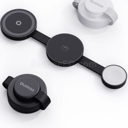 Customization Folding three - in - one magnetic wireless charger Promotional Products