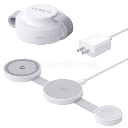 Customization Folding three - in - one magnetic wireless charger Promotional Products