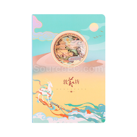 Customization Customizable Creative 3D Hollow Paper Sculpture Notebook Promotional Products