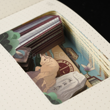 Customization Customizable Creative 3D Hollow Paper Sculpture Notebook Promotional Products