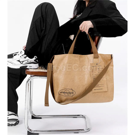 Customization Customized Large Capacity Waterproof Shoulder Crossbody DuPont Paper Eco-Friendly Bag Promotional Products