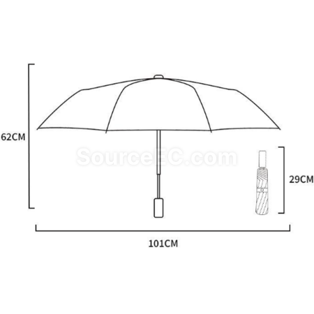 Customization Round-corner fully automatic folding umbrella Promotional Products