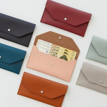 Customization PU Leather Multifunctional Envelope Wallet Promotional Products