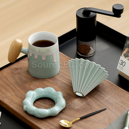 Customization Hand Grinding Coffee Maker Coffee Maker Pour-over Business Gift Set Promotional Products
