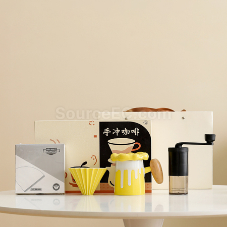 Customization Hand Grinding Coffee Maker Coffee Maker Pour-over Business Gift Set Promotional Products