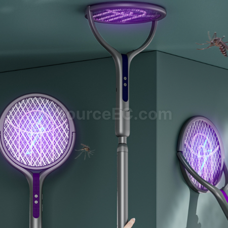 Customization Mosquito-attracting telescopic and rotatable electric mosquito swatter Promotional Products