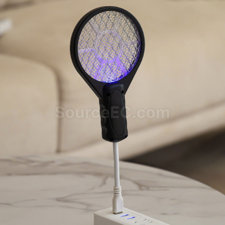 Customization USB Portable Mosquito Racket with Mosquito Lure, 2-in-1 Promotional Products