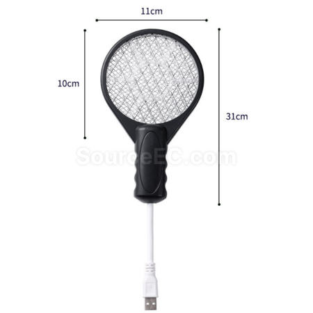 Customization USB Portable Mosquito Racket with Mosquito Lure, 2-in-1 Promotional Products