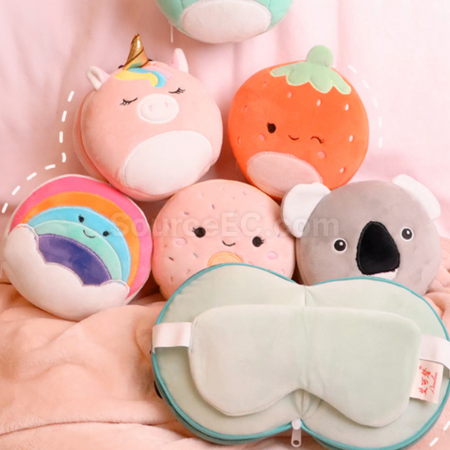 Customization Travel portable eye mask and neck pillow Promotional Products