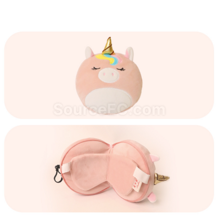 Customization Travel portable eye mask and neck pillow Promotional Products