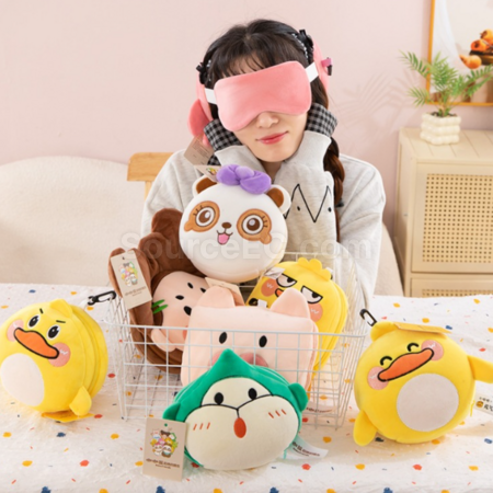 Customization Travel portable eye mask and neck pillow Promotional Products