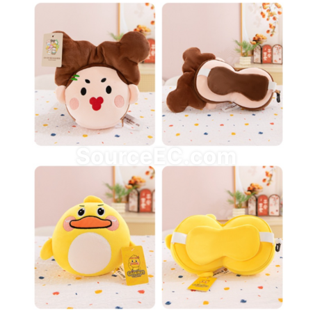 Customization Travel portable eye mask and neck pillow Promotional Products