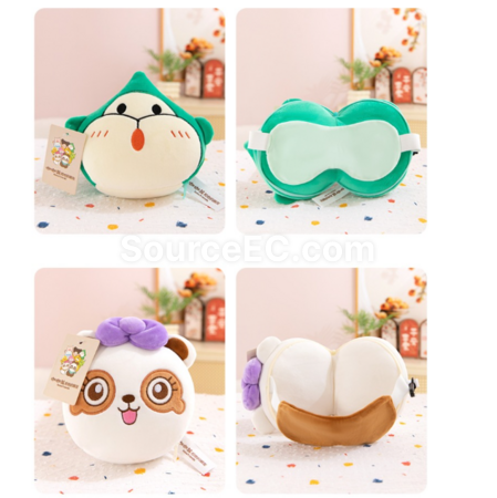 Customization Travel portable eye mask and neck pillow Promotional Products
