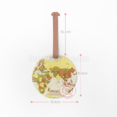 Customization PVC circular luggage tag Promotional Products