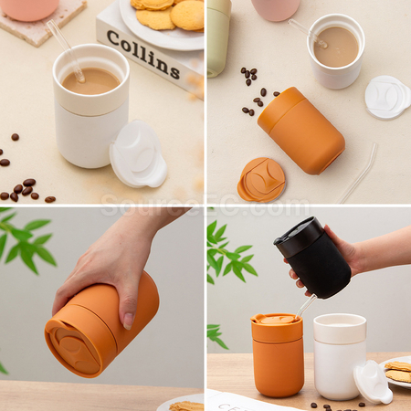 Customization Travel Silicone Ceramic Mug  Promotional Products