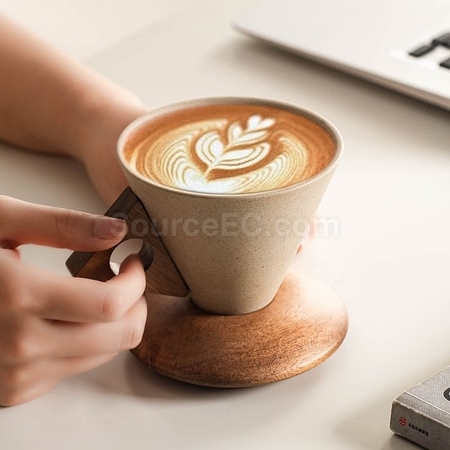 Customization Stoneware Funnel Coffee Cup Promotional Products