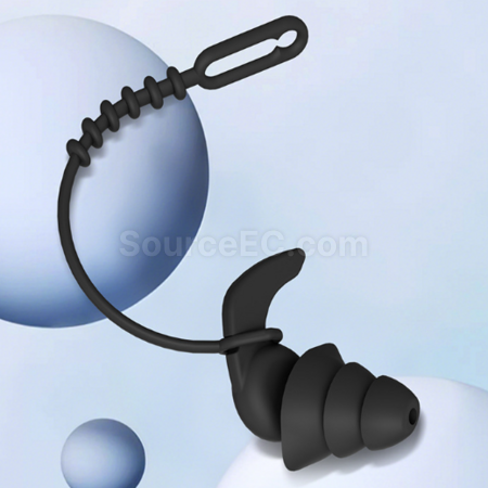 Customization Noise-canceling swimming earplugs with a cord Promotional Products
