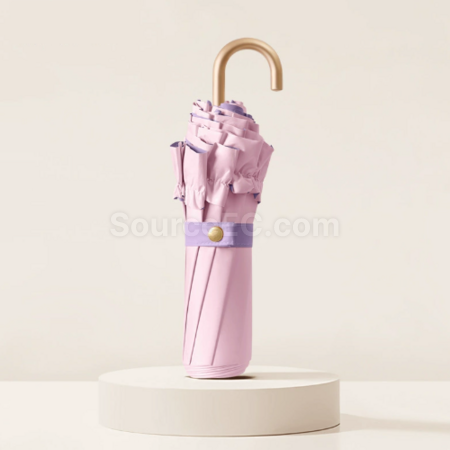 Customization Lace three - fold hooked - handle folding umbrella Promotional Products
