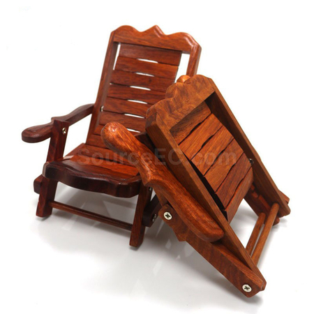 Customization Rosewood Recliner Desktop Mobile Phone Holder Small Ornaments Promotional Products
