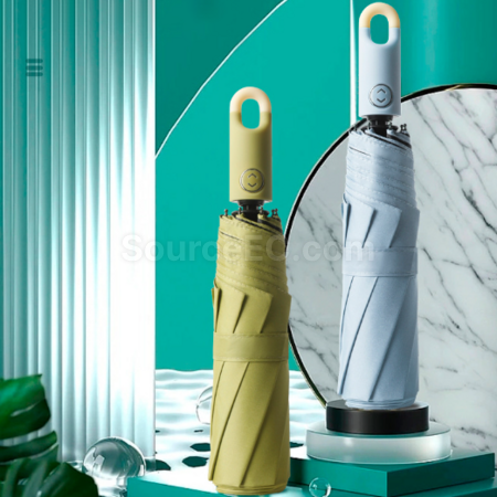 Customization Automatic three-fold umbrella with buckle Promotional Products