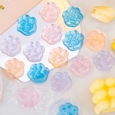 Customization Uncompress the ice - cold cat - paw - shaped stress - relieving toy Promotional Products