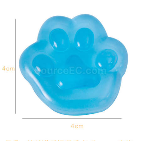 Customization Uncompress the ice - cold cat - paw - shaped stress - relieving toy Promotional Products