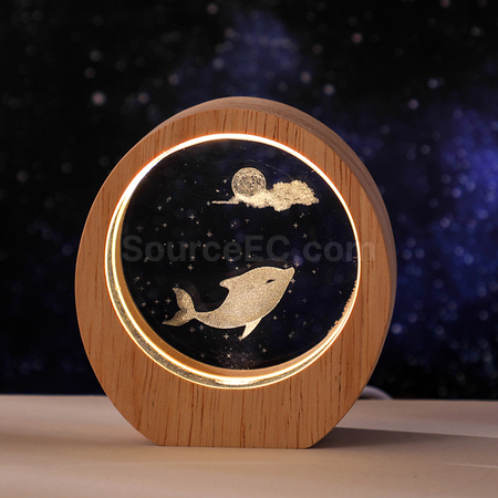 Customization 3D Engraved Night Light Promotional Products
