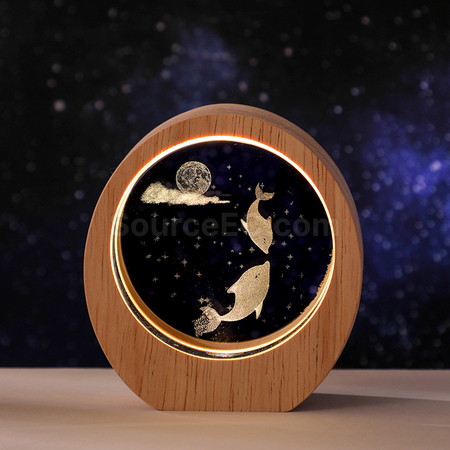 Customization 3D Engraved Night Light Promotional Products