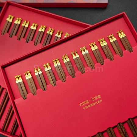 Customization 12 Chinese Zodiac Chinese Rosewood Chopsticks Promotional Products
