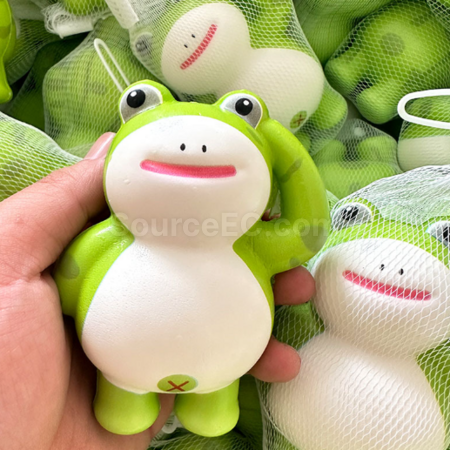 Customization Salute Frog Stress - relieving Squeeze Toy Promotional Products