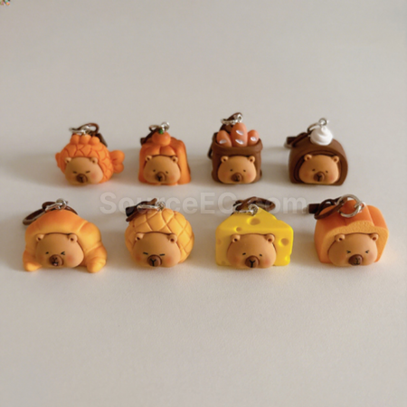 Customization Capybara pendant keychain Promotional Products