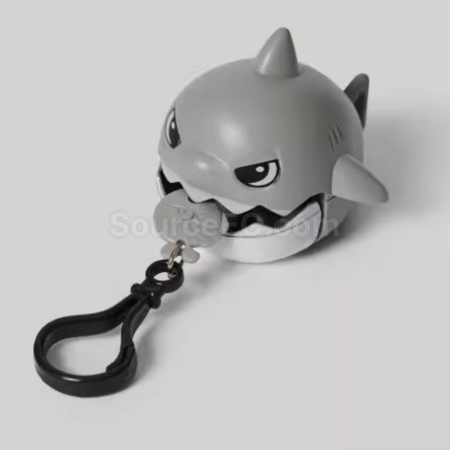 Unpack the shark biting toy