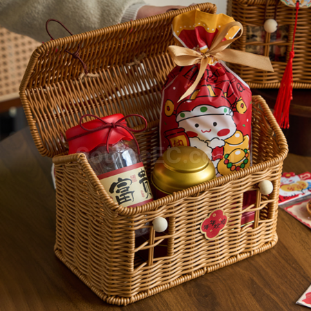 Customization Rattan - woven storage basket gift box Promotional Products