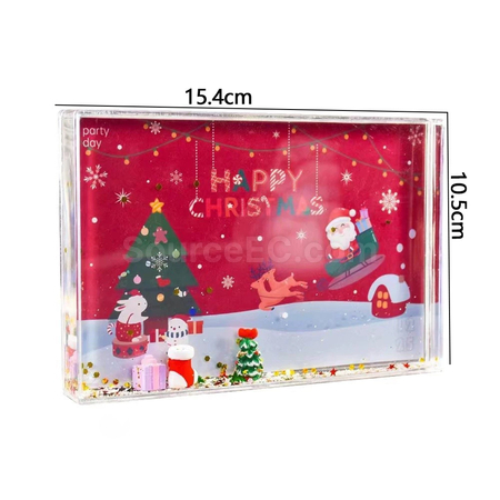 Customization Christmas Quicksand Photo Frame Promotional Products