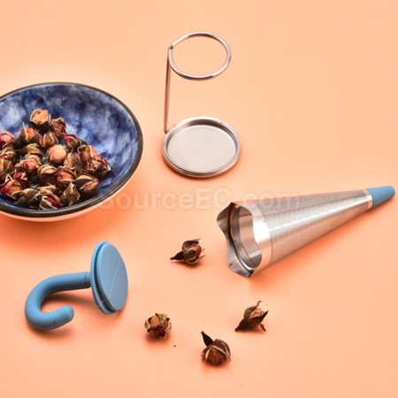 Customization Umbrella tea strainer, silicone and stainless steel tea separator, tea leaf filter Promotional Products