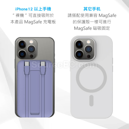 Customization Built-in Dual-Wire Digital Display Magnetic Wireless Flash Charging Power Bank (Dual Type-C, BSMI certificate) Promotional Products