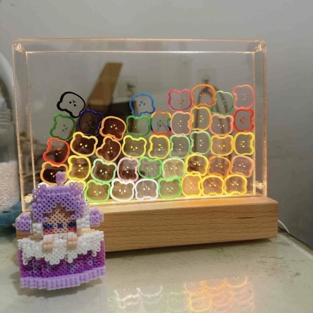 Customization Creative Bear Rocking Acrylic Night Light Promotional Products